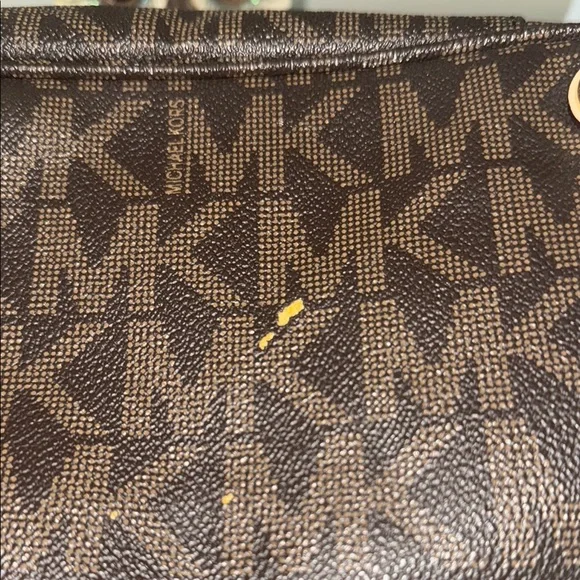 Michael Kors Brown Tote with Signature Monogram - Picture 11 of 15